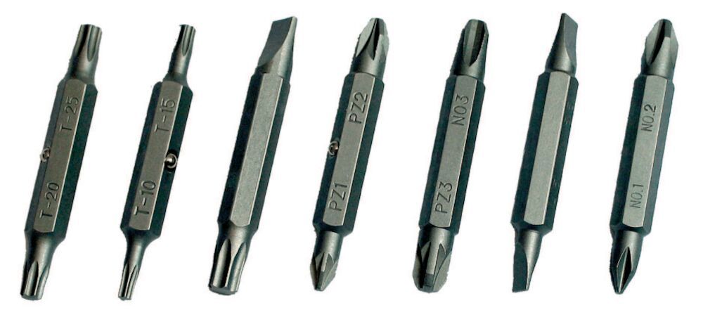 Vändbara mejselbits