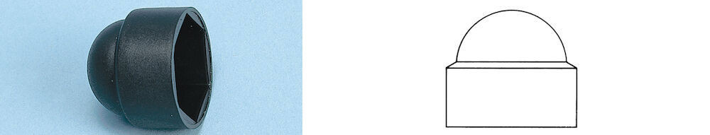 Täcklock, sexkanthuvud