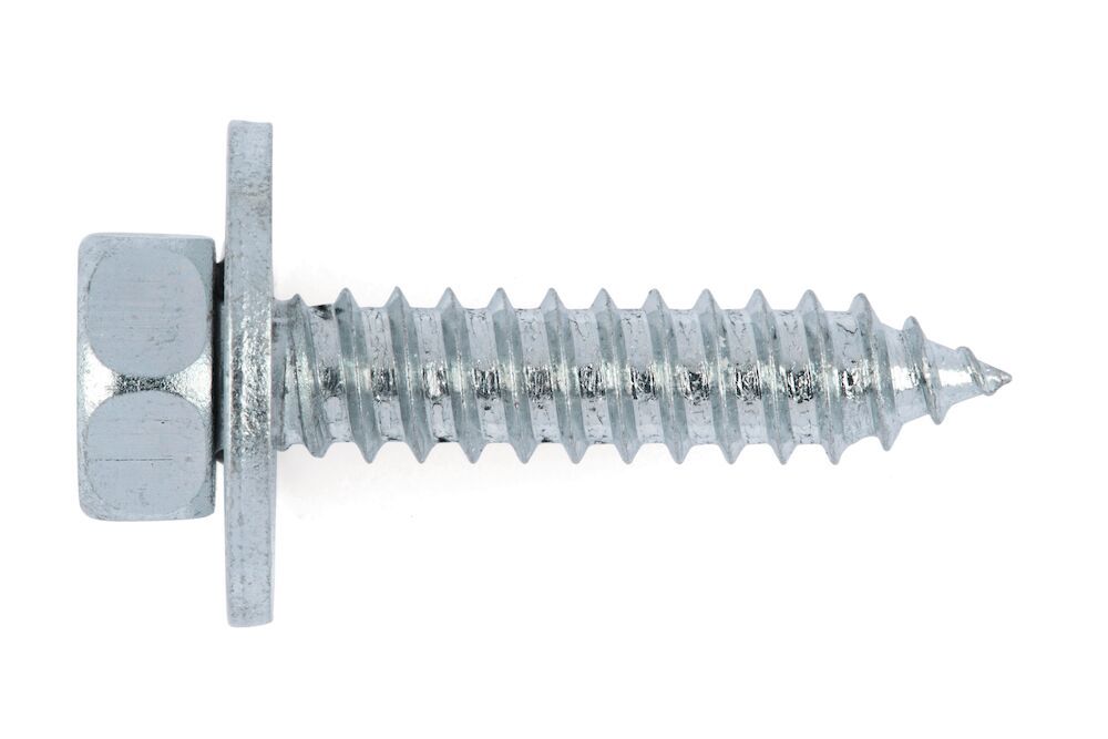Plåtskruv med sexkantshuvud
