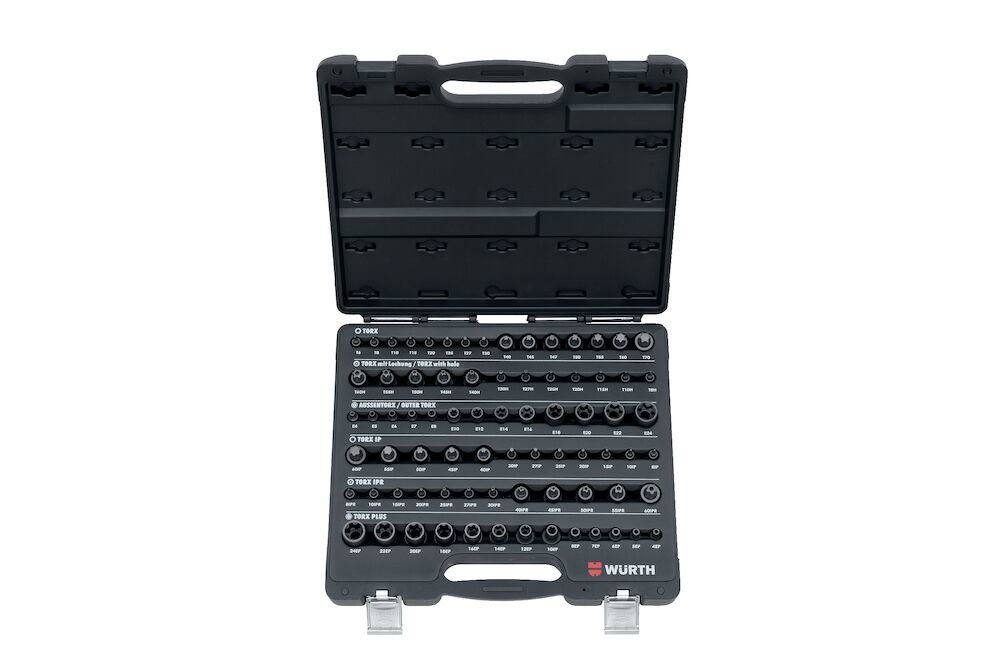 Hylsnyckelsats 1/4", 3/8" + 1/2"