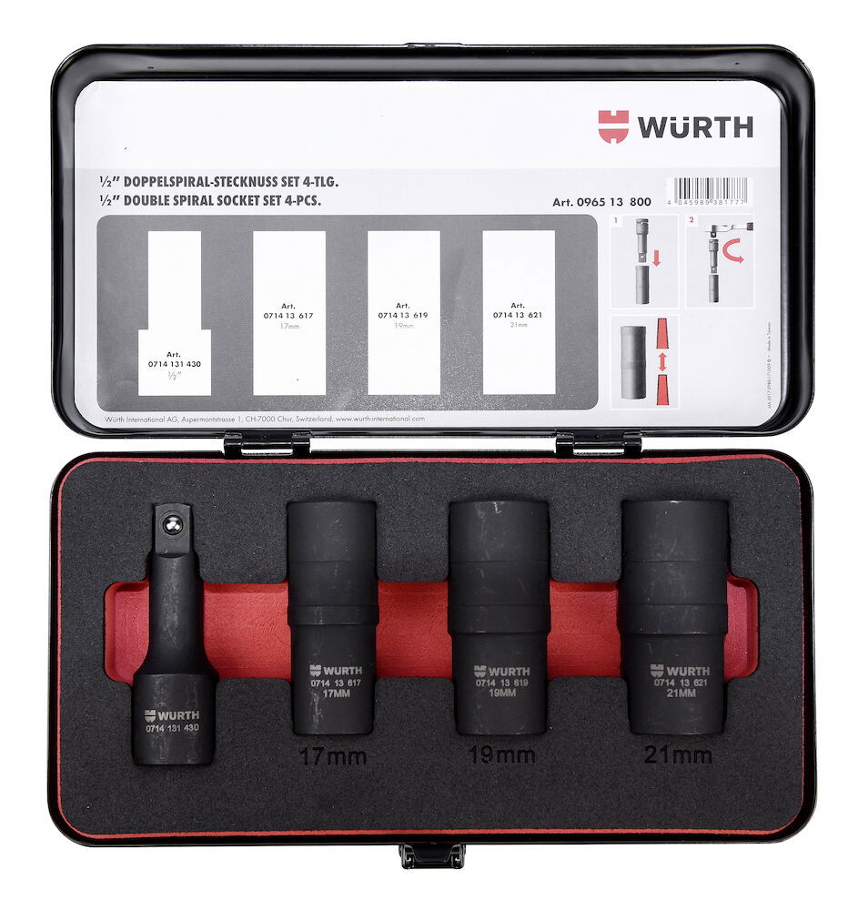 Hjullåshylsor - 1/2" Kraft