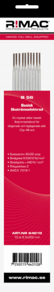 Svetselektrod för stål Rimac 7018