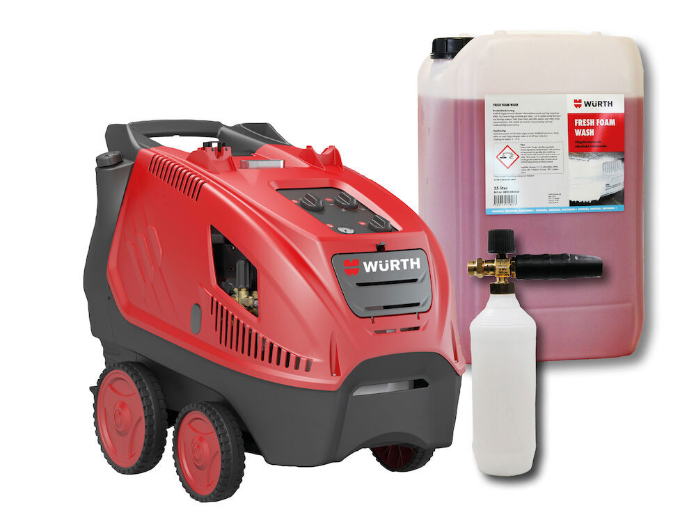 Hetvattentvätt HDR-HW190-15 med tillbehör